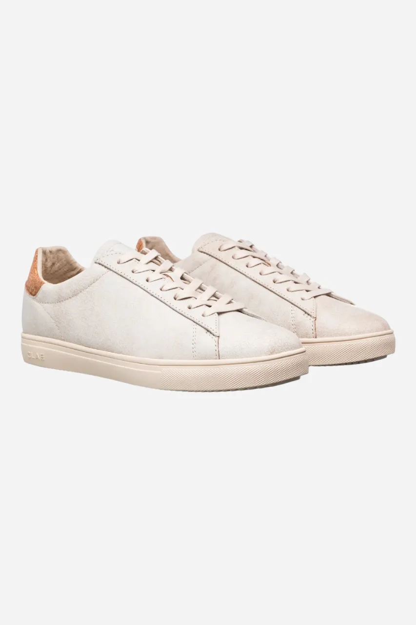 Clae Bradley Distressed Men's Sneaker in Leather Cork