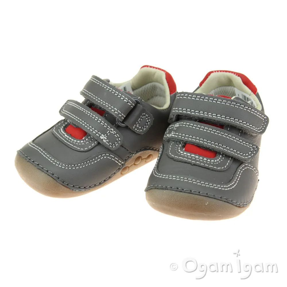 Clarks Tiny Dusk Infant Boys Grey Shoe