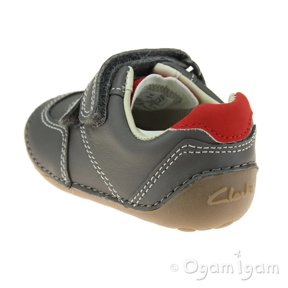 Clarks Tiny Dusk Infant Boys Grey Shoe