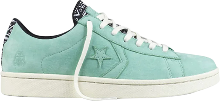 Converse Footpatrol x Pro Leather Low Mali Print Sneakers - Spearmint Green