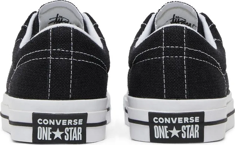 Converse Stussy x One Star Low Black sneakers, black