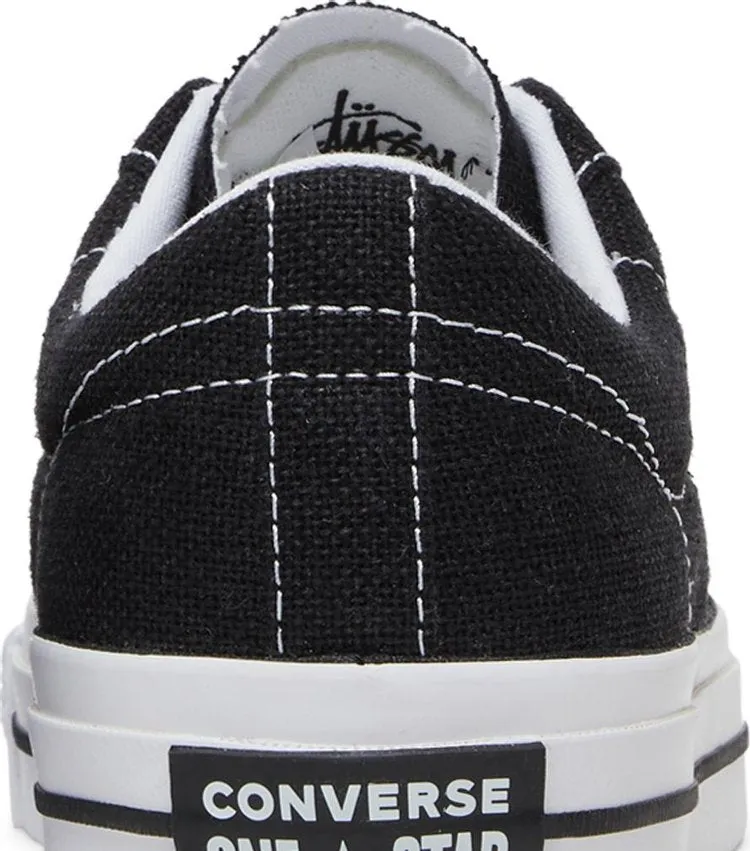 Converse Stussy x One Star Low Black sneakers, black