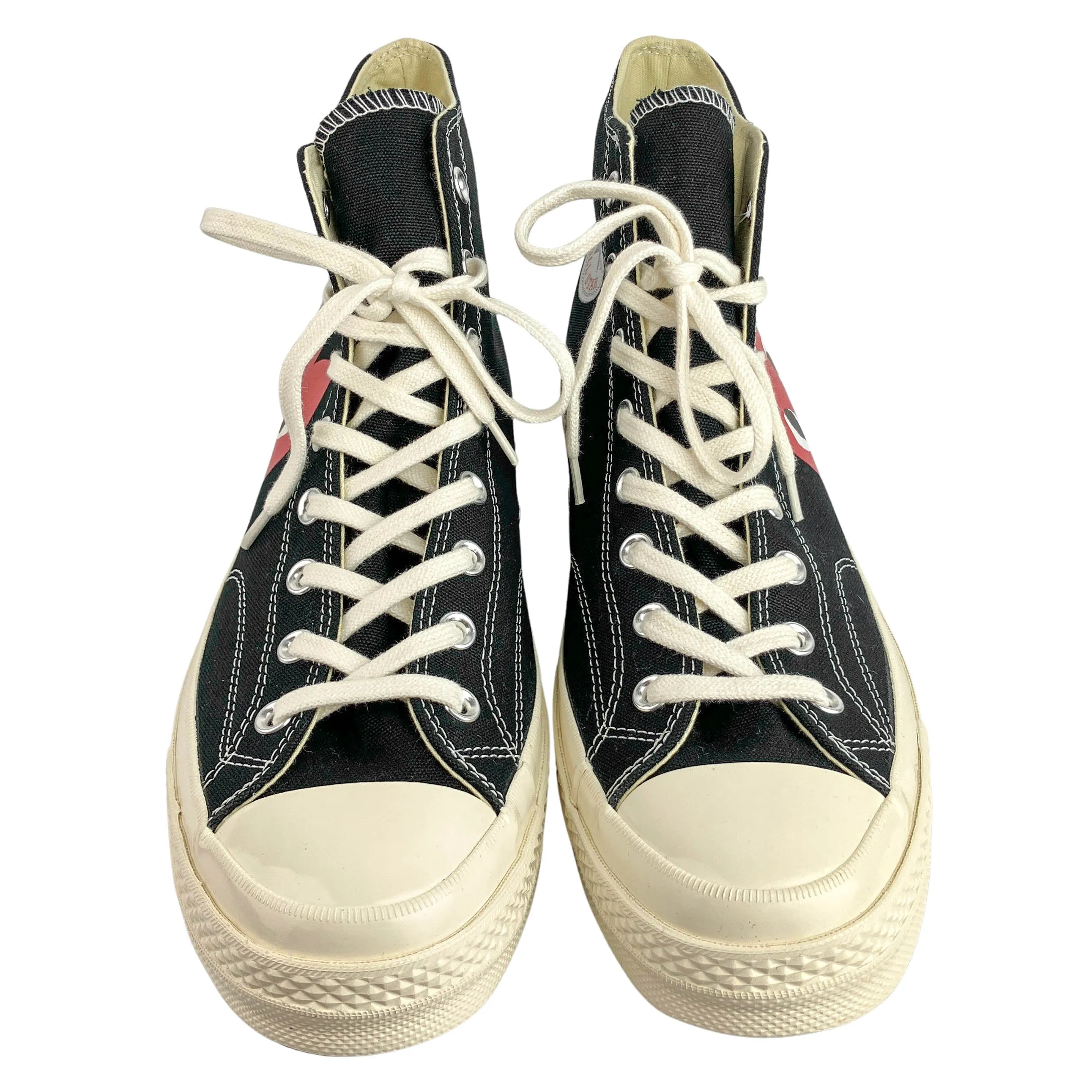 Converse x Comme Des Garçons High Top Sneakers in Black