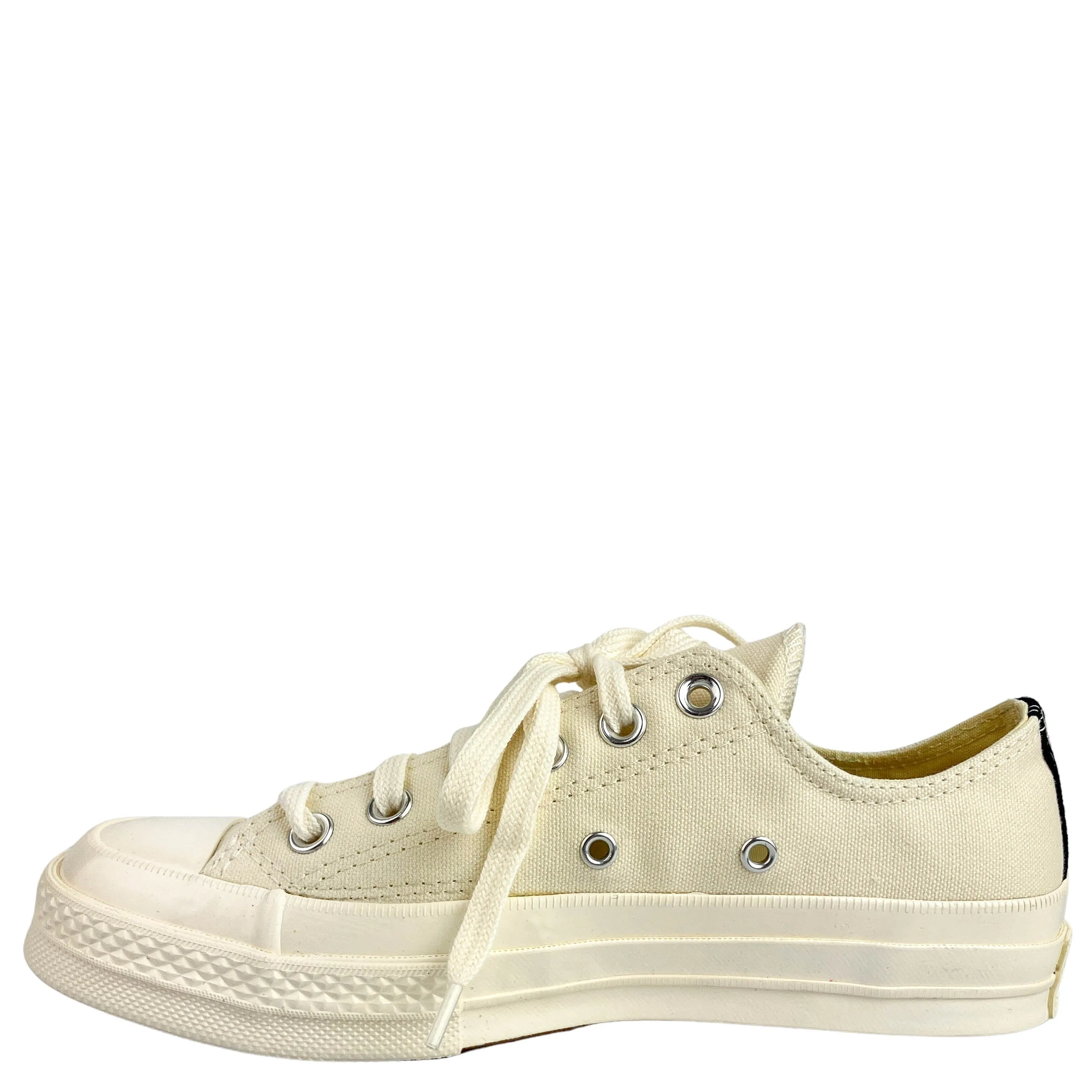 Converse x Comme Des Garçons Low Top Sneakers in Cream