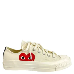 Converse x Comme Des Garçons Low Top Sneakers in Cream