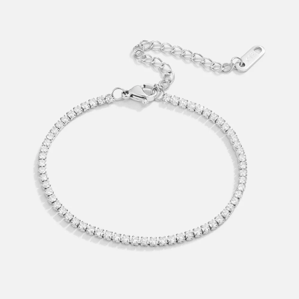 Cordelia Silver Tennis Bracelet