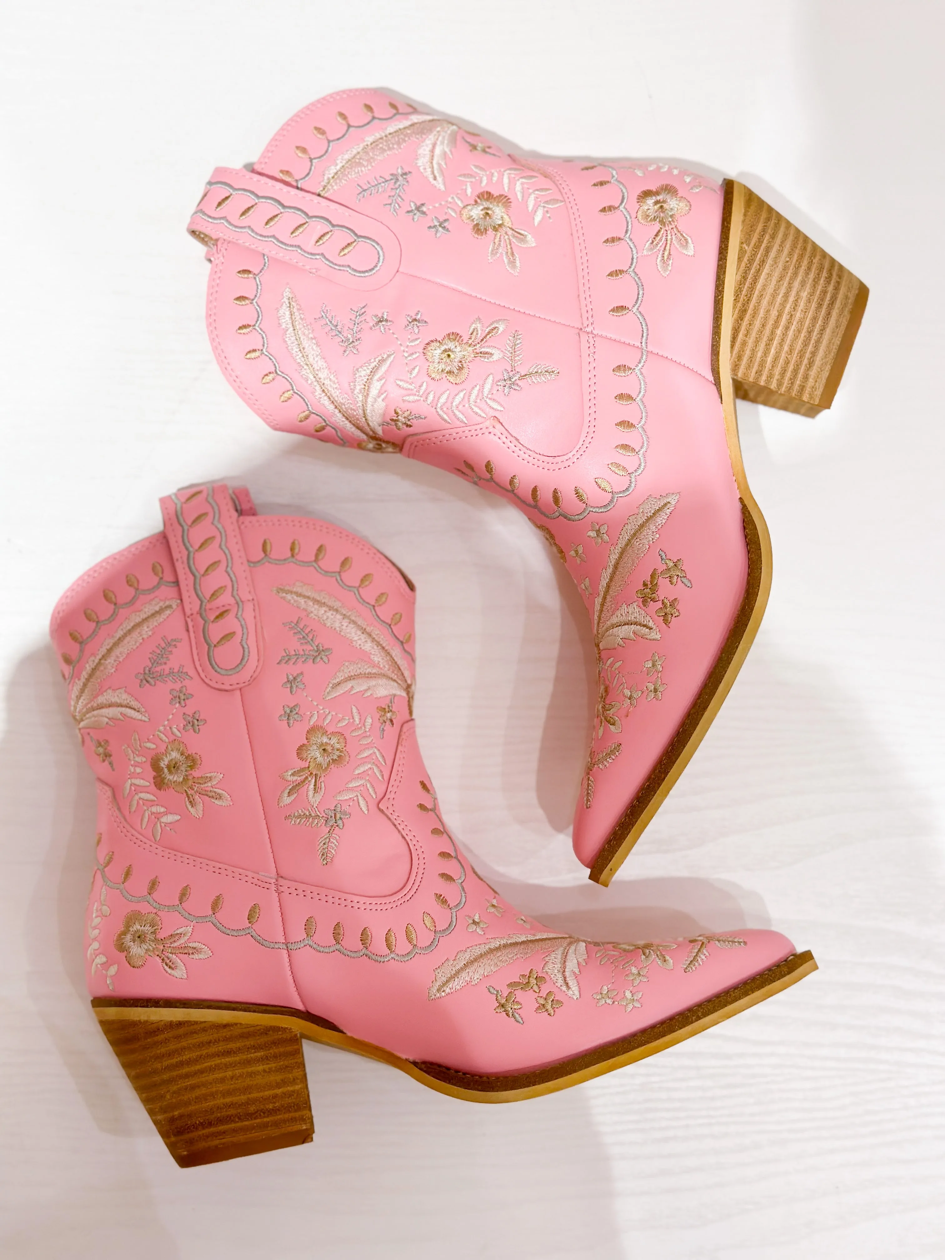 Corral Ankle Boots - Pink