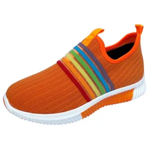 Cuzcare Comfortable Walking Orthopedic Shoes For Women Knitted Colorful Slip-ons