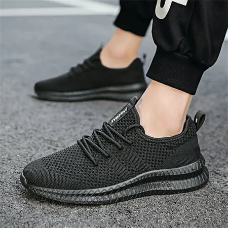 Damyuan Running Shoes Men Fashion Sneakers Casual Walking Shoes Sport Athletic Shoes Lightweight Breathable Comfortable, Black, 10