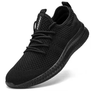 Damyuan Running Shoes Men Fashion Sneakers Casual Walking Shoes Sport Athletic Shoes Lightweight Breathable Comfortable, Black, 10