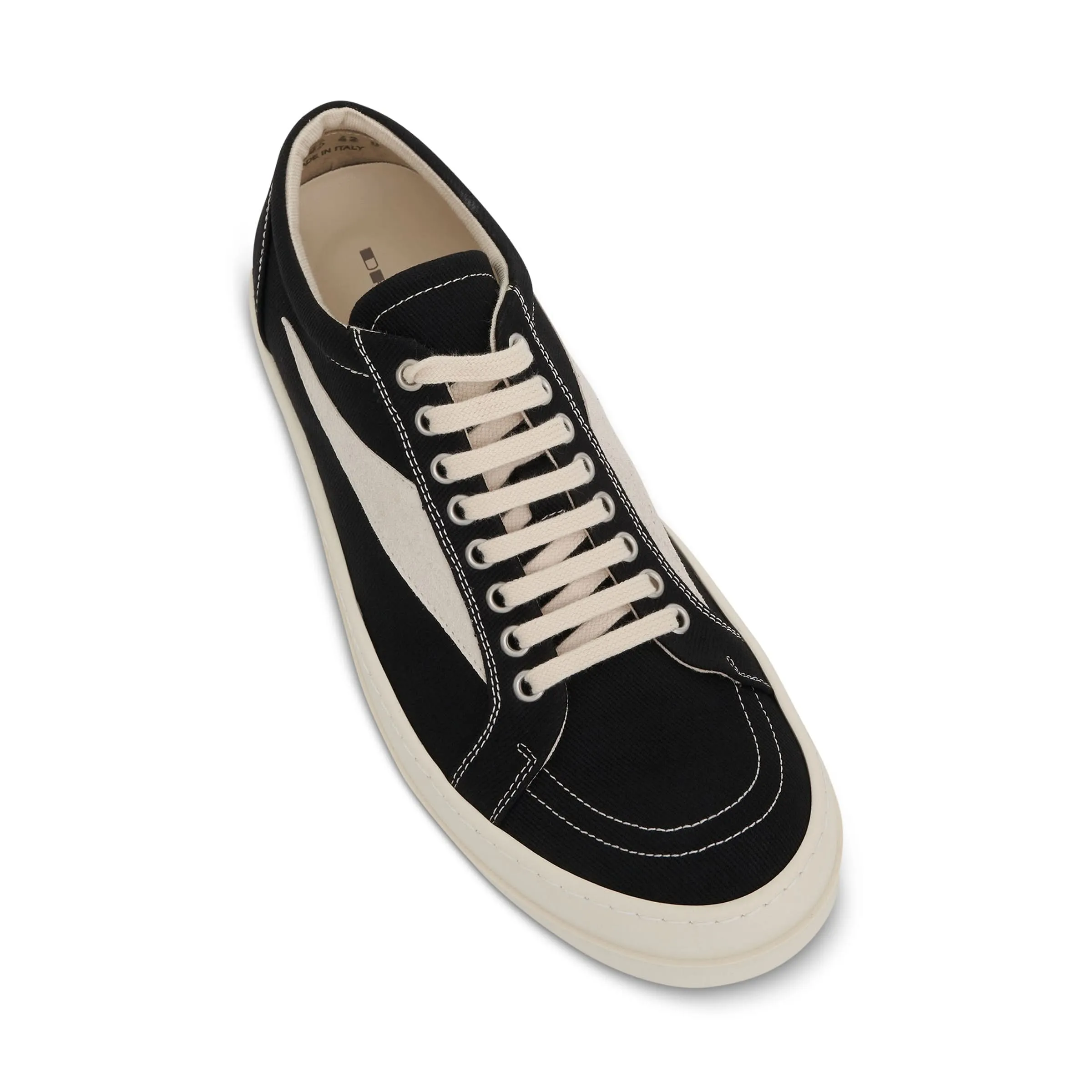 Denim Vintage Sneaker in Black/Milk