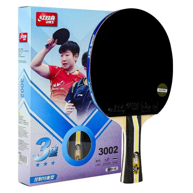 DHS 3 Stars Beginner Table Tennis Bat with PF4 Rubbers