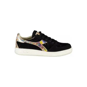 Diadora Black Leather Women Sneaker