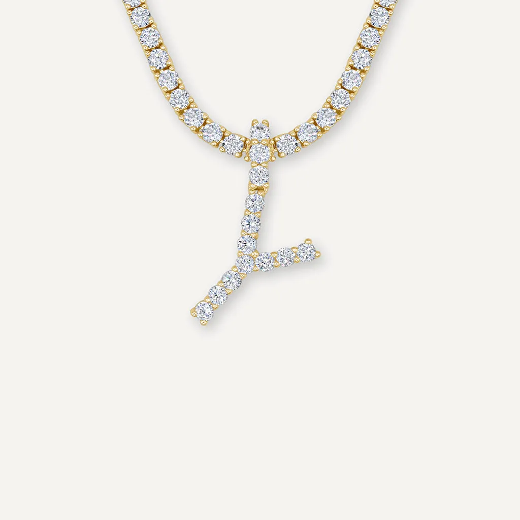 Diamond Initial Necklace