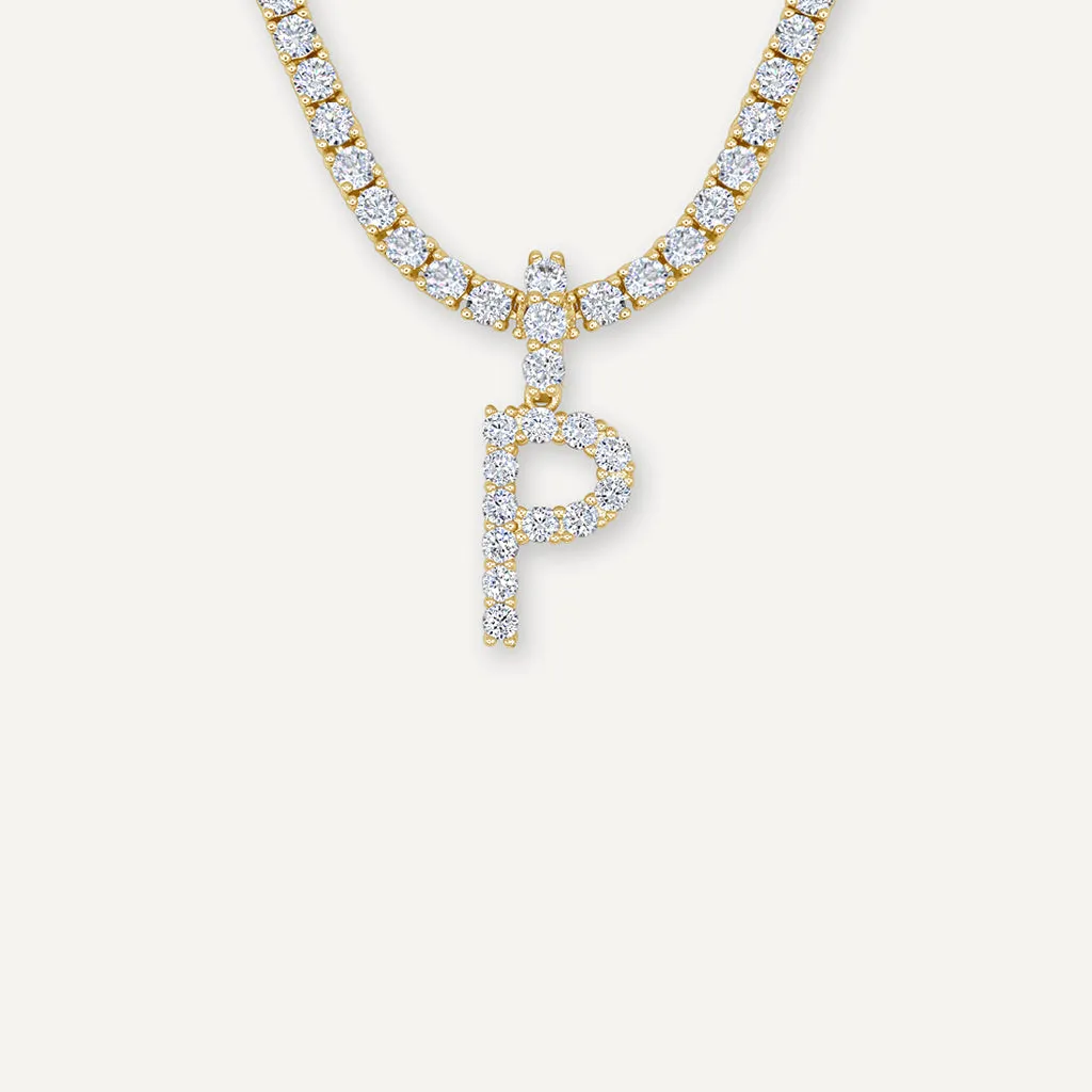 Diamond Initial Necklace