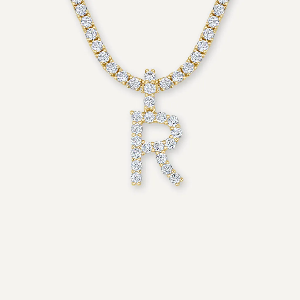 Diamond Initial Necklace