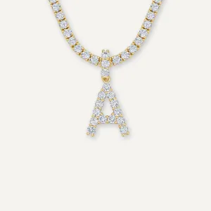 Diamond Initial Necklace