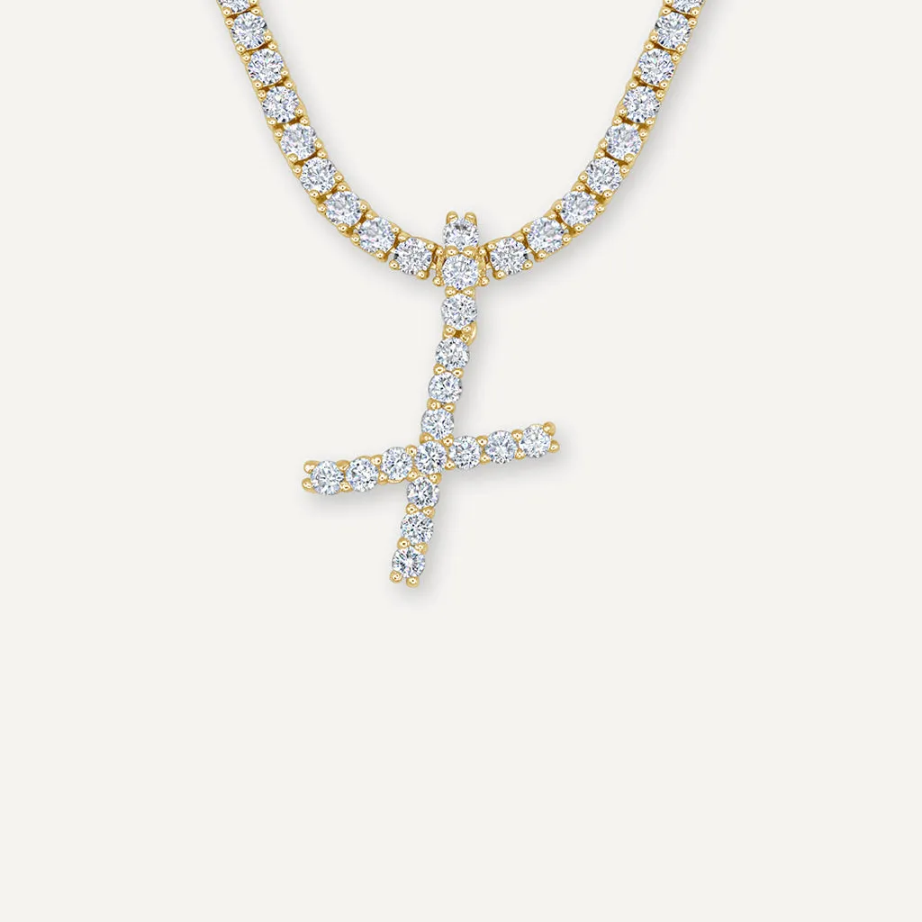 Diamond Initial Necklace