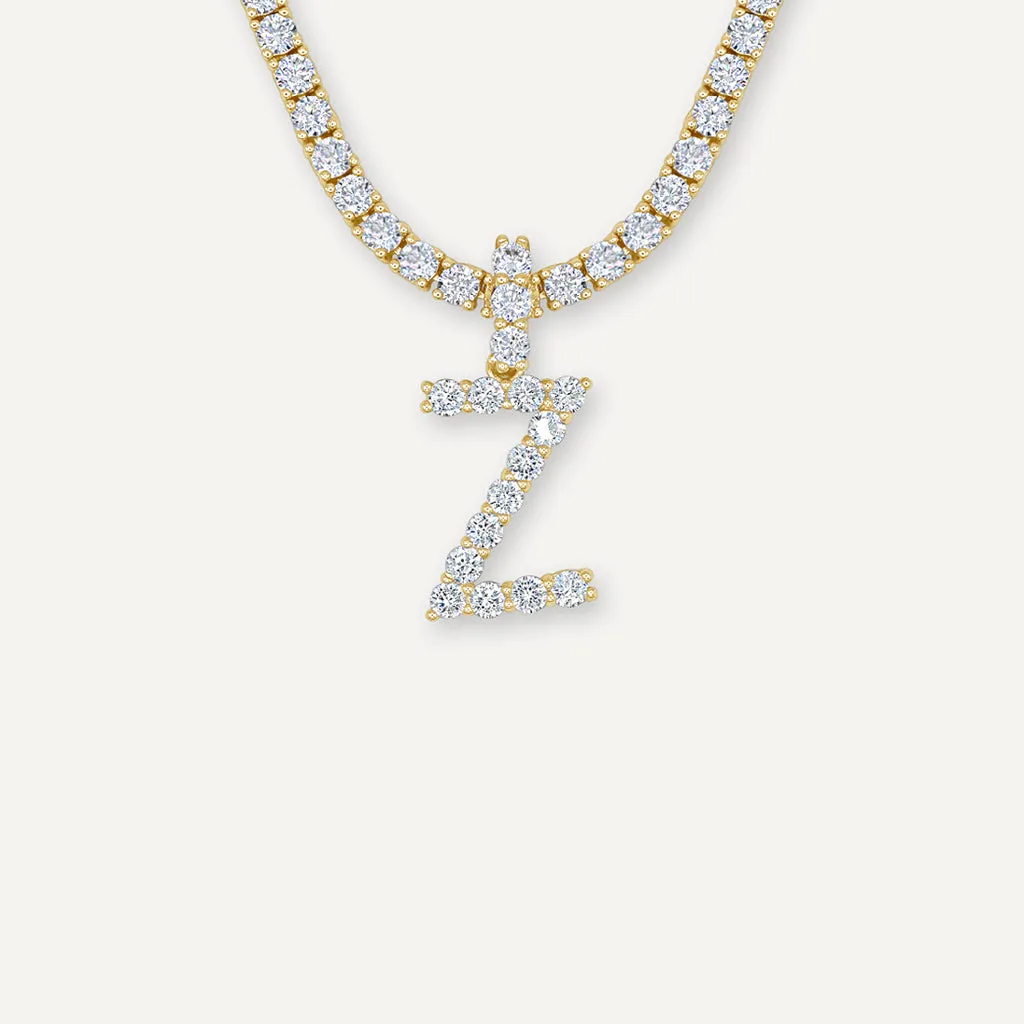 Diamond Initial Necklace