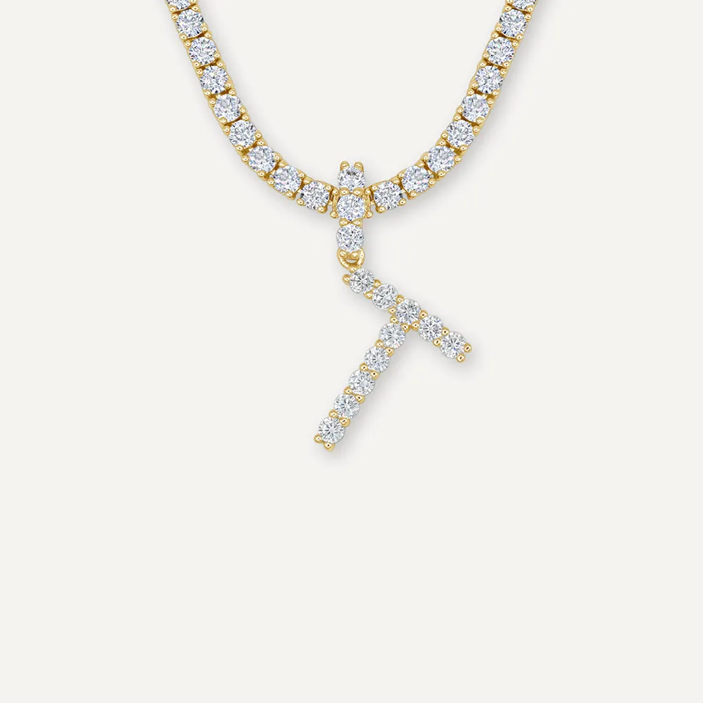 Diamond Initial Necklace