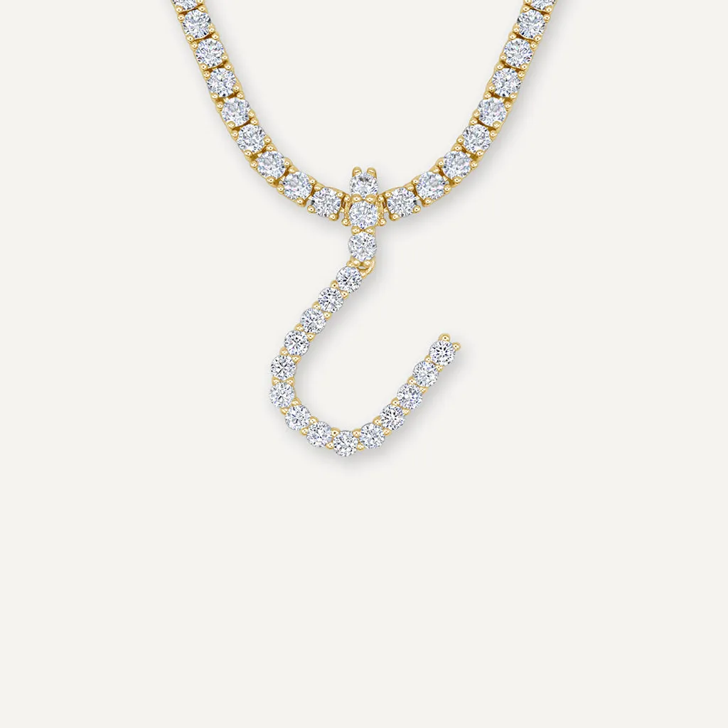 Diamond Initial Necklace