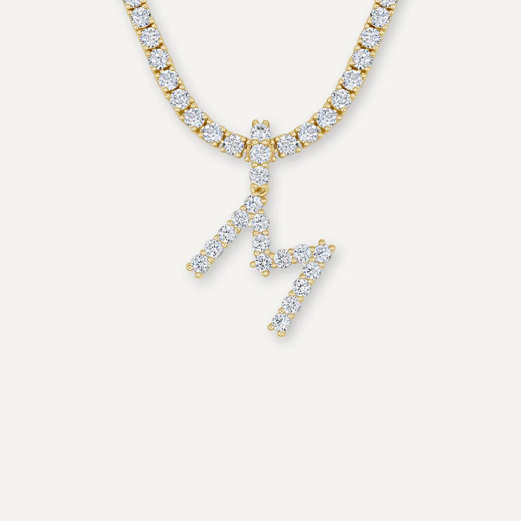 Diamond Initial Necklace