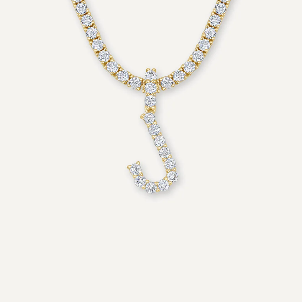 Diamond Initial Necklace