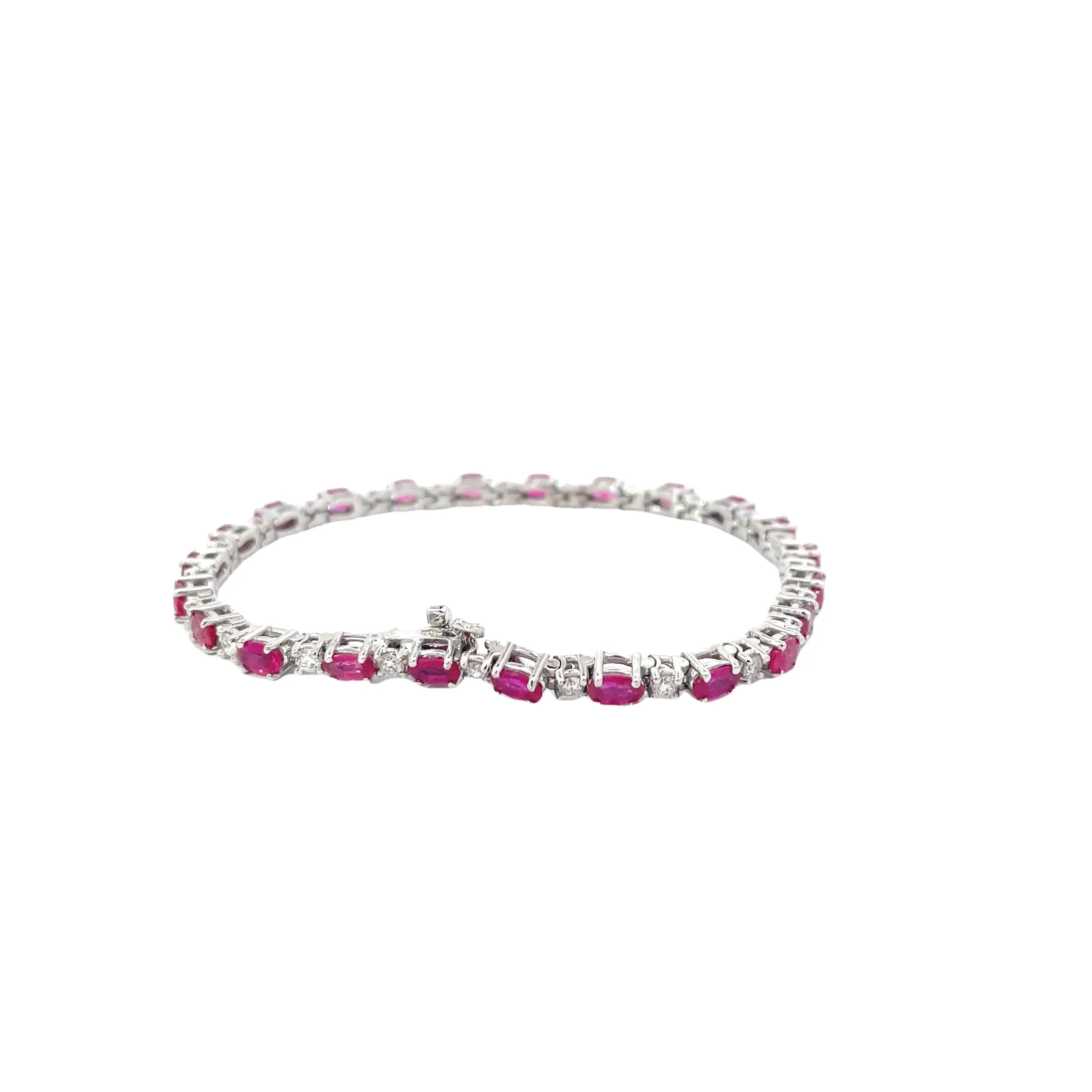 Diamond Ruby Tennis Bracelet