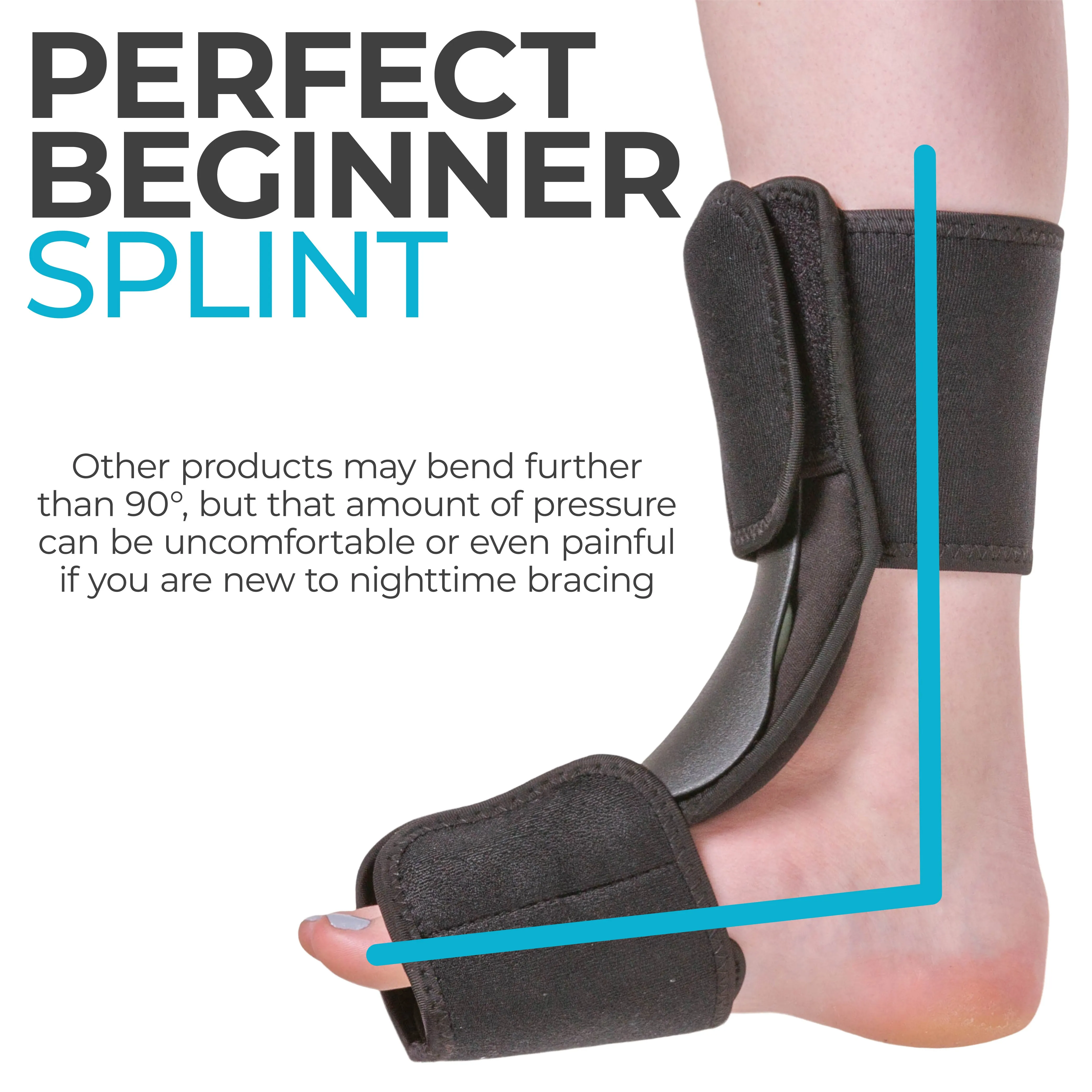 Dorsal Night Splint for Foot Drop & Plantar Fasciitis