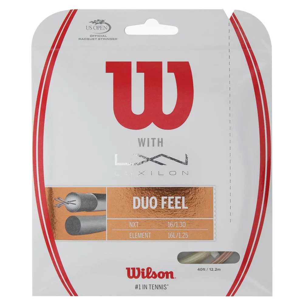 Duo Feel Element 125 and NXT 16 Tennis String