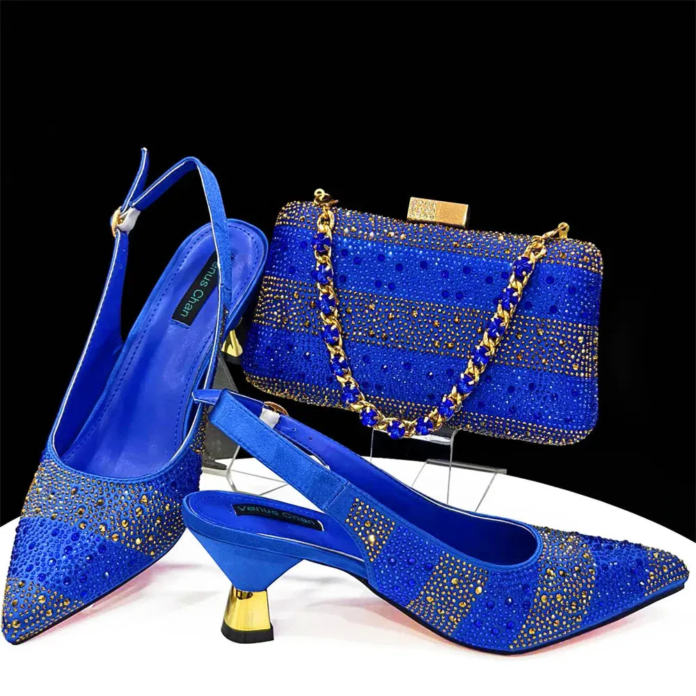 Evening Party Shoes and Bag Set