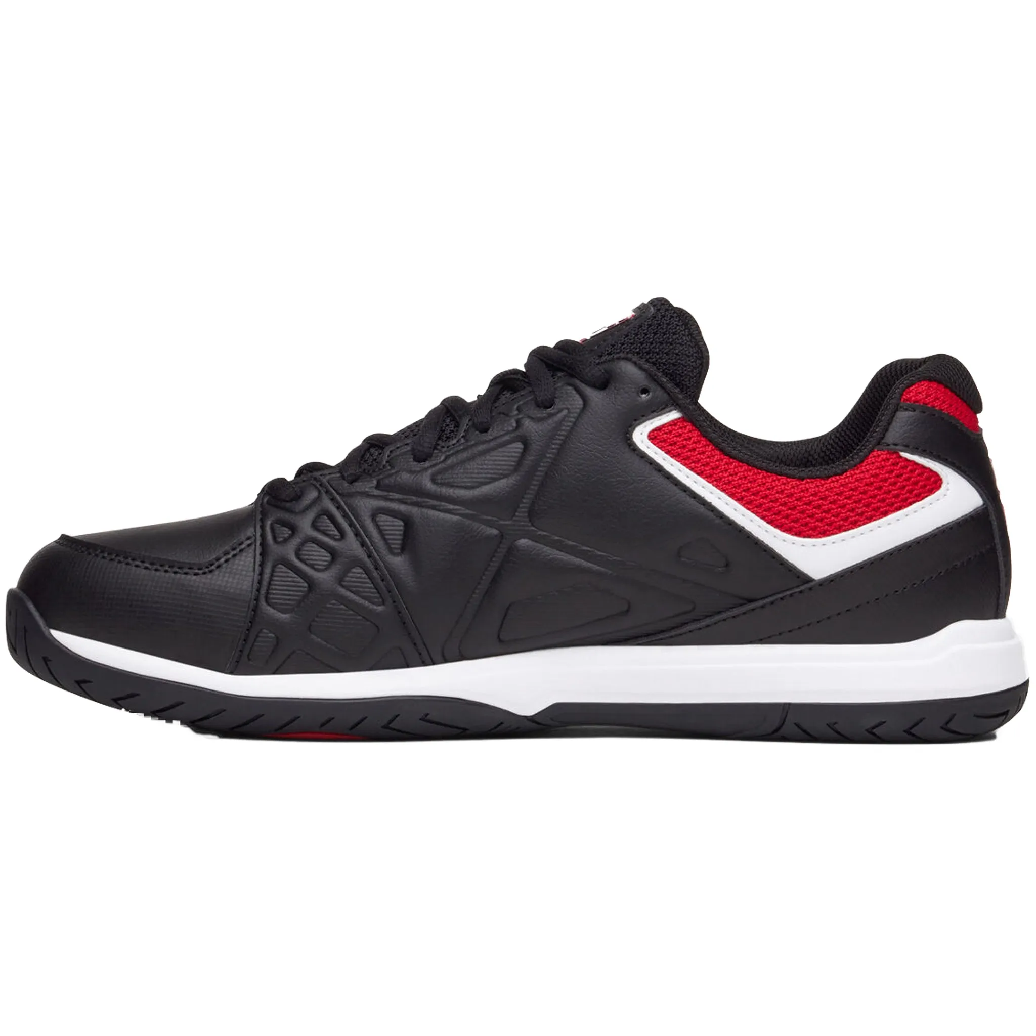 Fila Men's 1PM00601 014 Double Bounce 3 Black White Red Pickleball Shoes