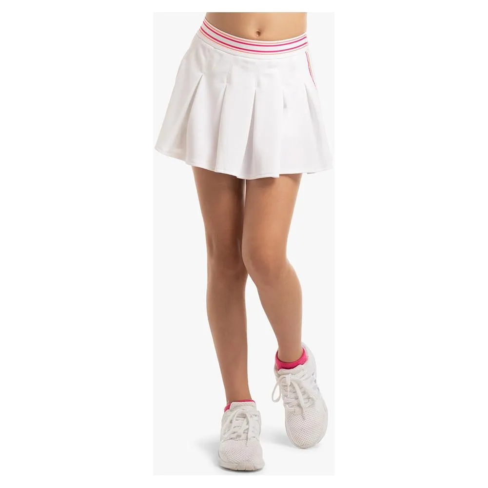 Girl's Back To Classics Tennis Skort White