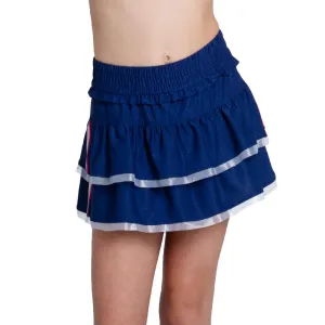 Girls` Berry Stripe Tennis Skort Blueberry