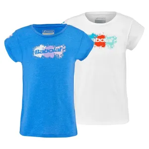 Girls` Exercise Cotton Tennis Tee