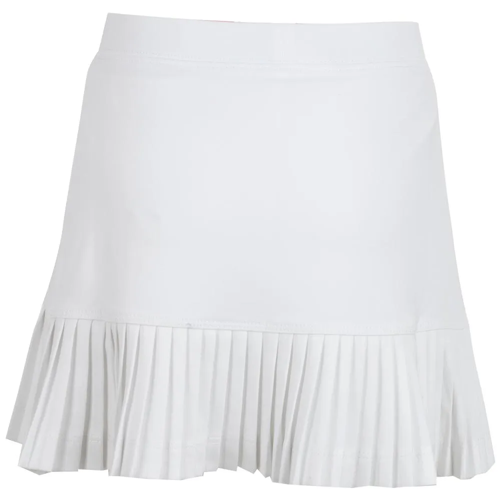 Girls' Mini Pleat Tennis Skort White