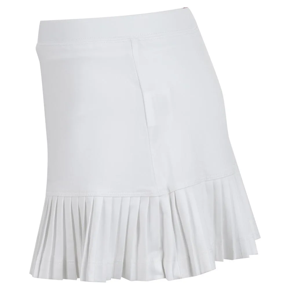 Girls' Mini Pleat Tennis Skort White