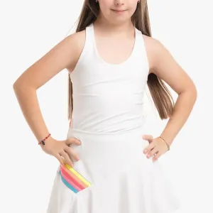 Girl's Prisma Stripe Tennis Tank Rainbow