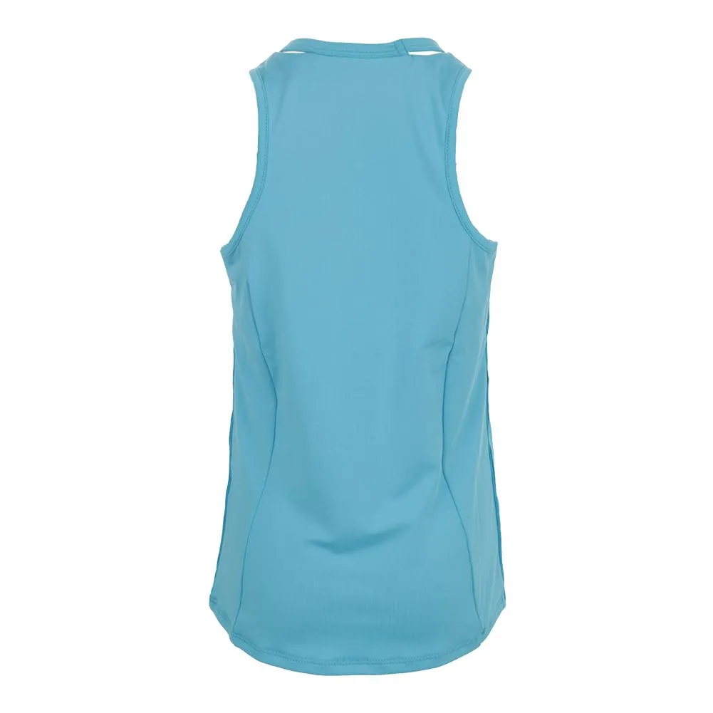 Girls' V-Neck Cutout Tennis Tank Ocean