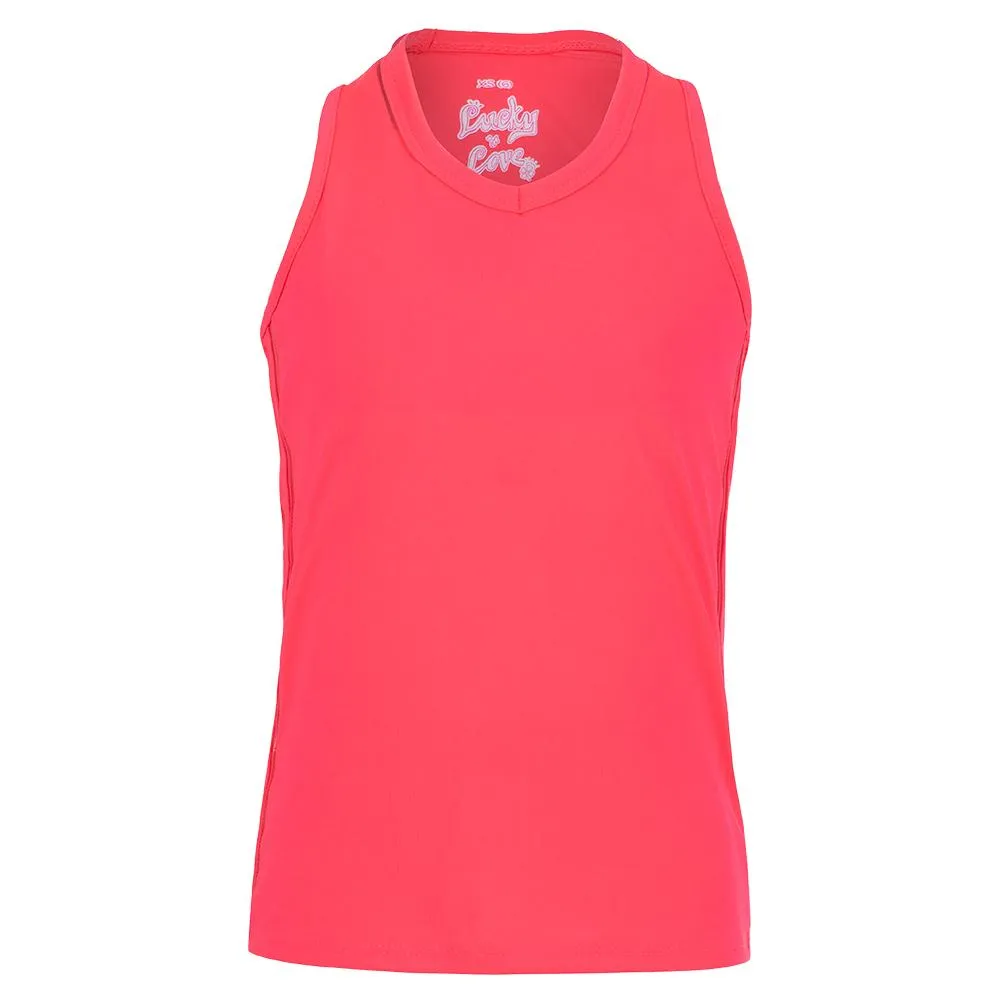 Girls' V-Neck Cutout Tennis Tank