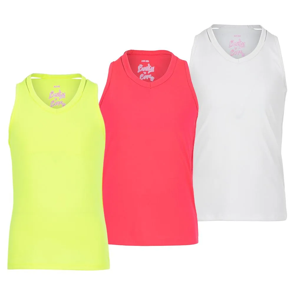 Girls' V-Neck Cutout Tennis Tank