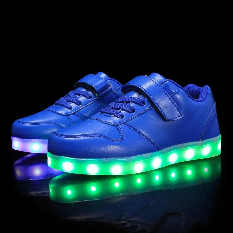 Glowing Night Led Shoes For Kids - Blue  | Led Light Shoes