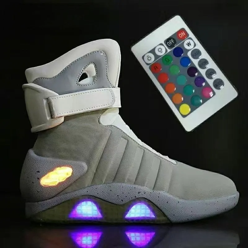 GlowStrides LED Boot Sneakers (Back to the Future Edition)