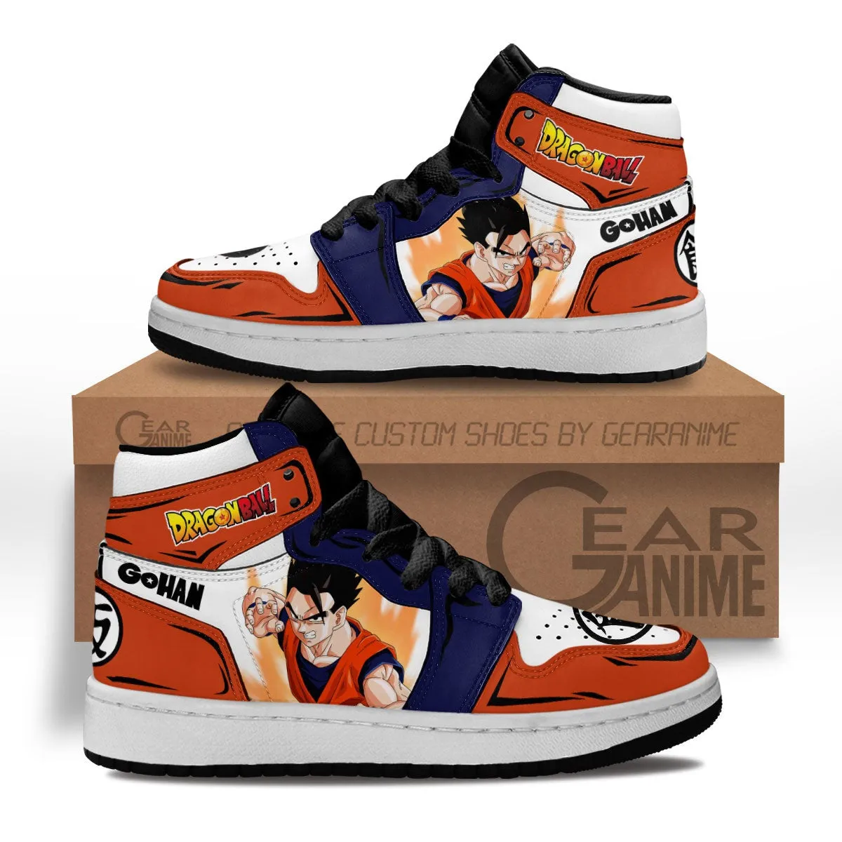 Gohan Kids Sneakers Custom Anime Dragon Ball Shoes For Kids