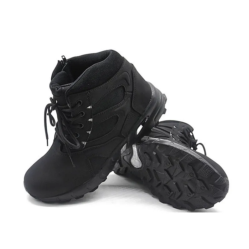 GOTAN Trekking Boots Reinforcing Toe Tactical Desert Boots Side Zipper