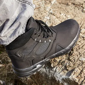 GOTAN Trekking Boots Reinforcing Toe Tactical Desert Boots Side Zipper