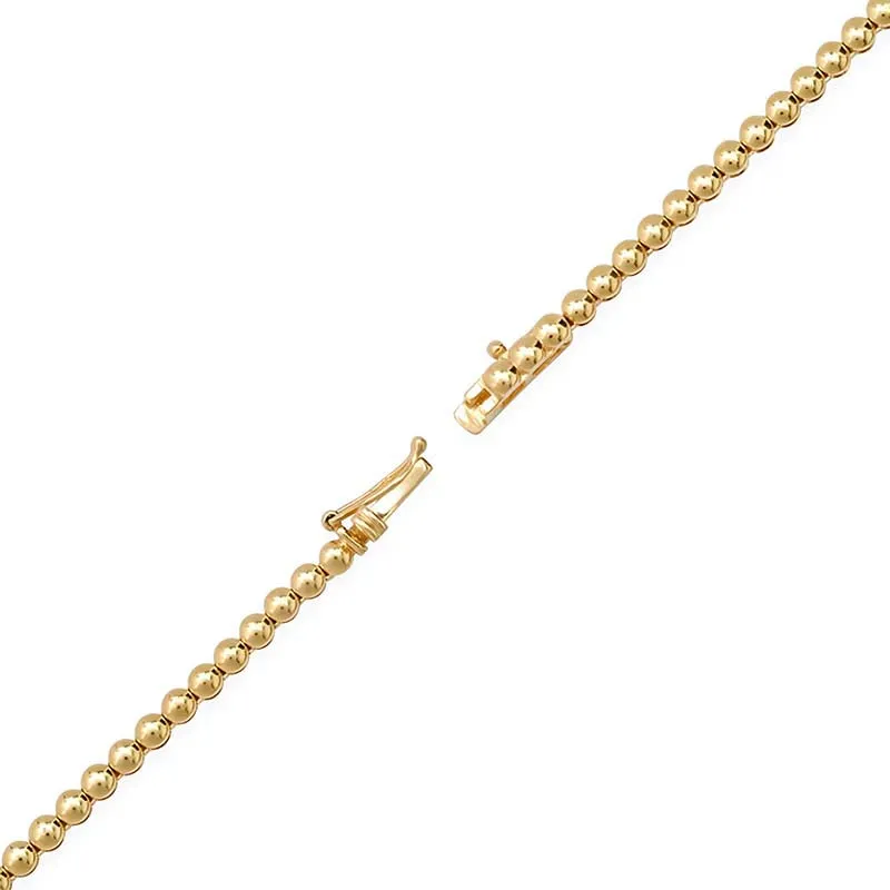 Graduated Diamond Tennis Necklace with Diamond Accent