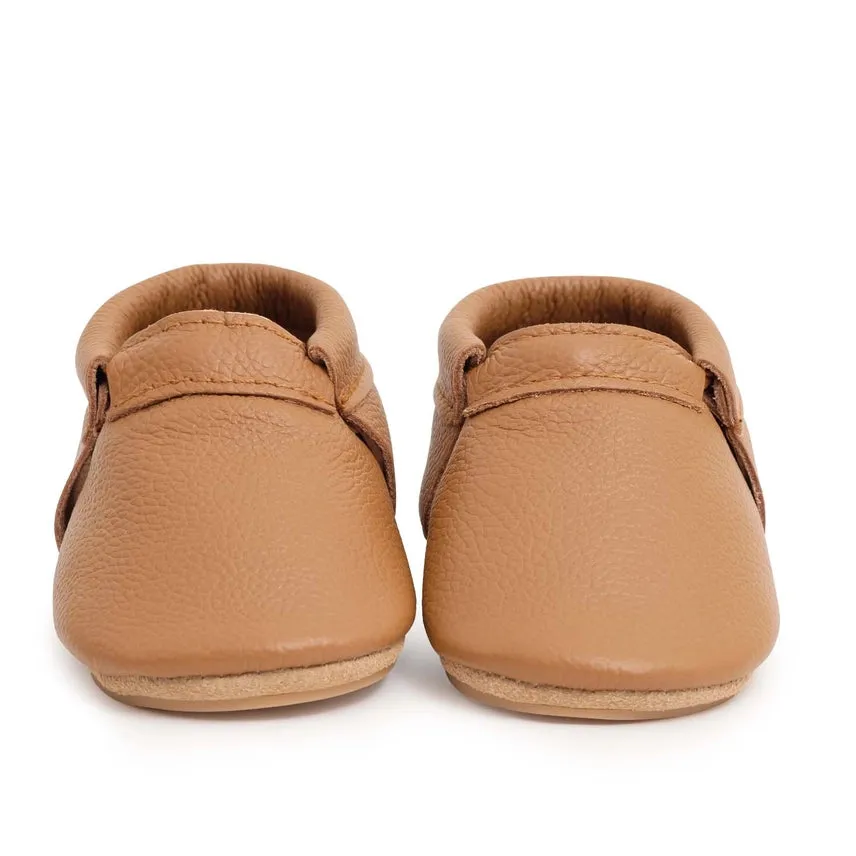 Hard Sole Fringeless Moccasins