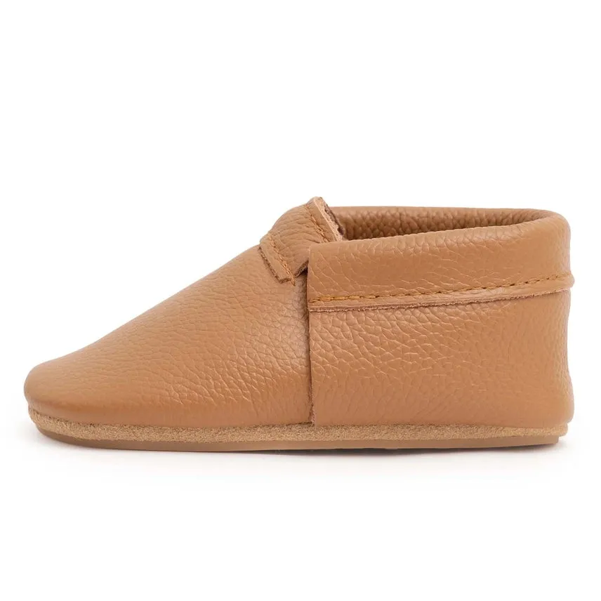 Hard Sole Fringeless Moccasins