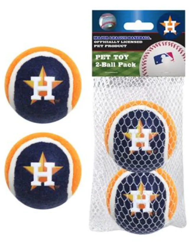 Houston Astros 2 PC Tennis Balls